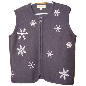 |Cabelas| Women’s Purple Wool Holiday Vest Size L